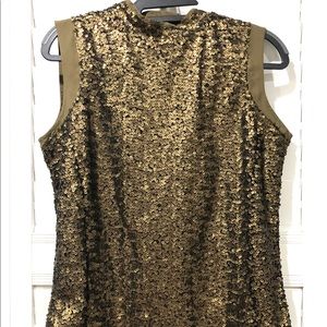 Gold sequin top